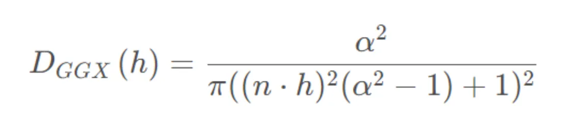 GGX微表面模型示意图